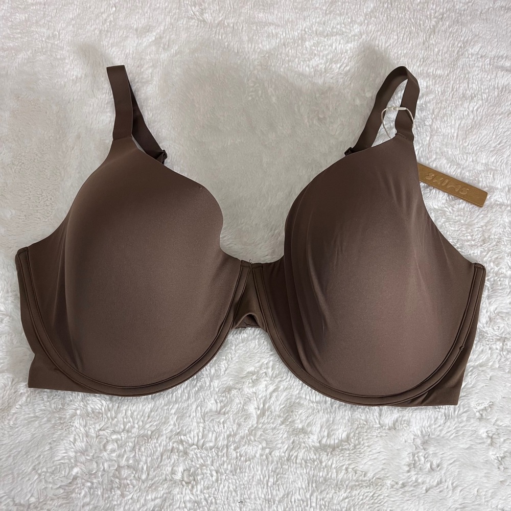 Skims Ultimate Bra Oxide Brown Underwire Molded Cup BR-UWR-1997 44DDDD NWT